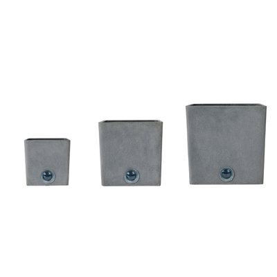 6 8 10 inch Set of 3 Square Self Watering Pots for Indoor Plants