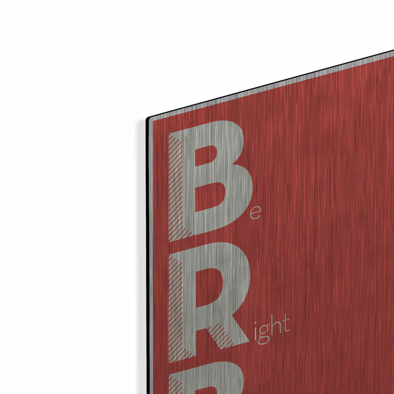 Trinx «Brb» par JJ Brando, art mural en métal, H 16 po x l 12 po