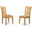 3 Piece Dining Room Table Set Contains a Rectangle Kitchen Table with Butterfly Leaf and 2 Dining Chairs, Oak-980559243-888145822