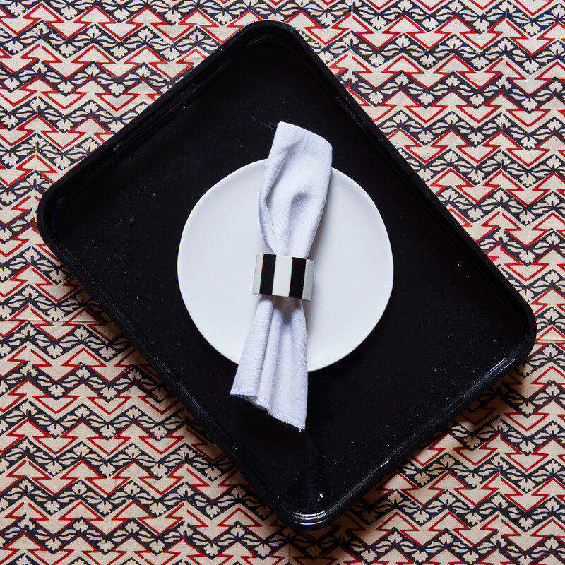 Lacquer Tray, 2" H x 16" W x 12" D, Black