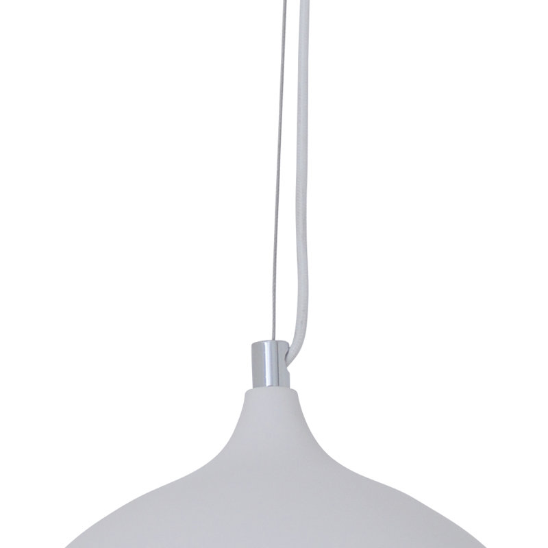 Ansonia 1 - Light LED Dome Pendant, White