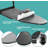 Over the Door Ironing Board 13x36 inches with Iron Holder and Pocket Storage Bag, Hanging Iron Board for Home Laundry Room, Black