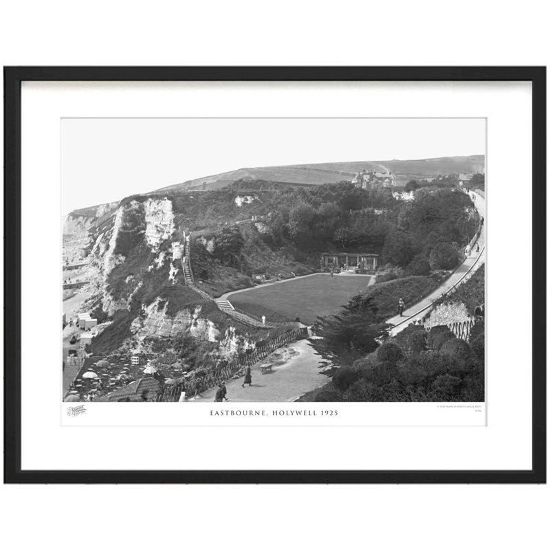 Eastbourne, Holywell 1925 by Francis Frith - Single Picture Frame Print, 45cm H x 60cm W x 2.3cm D