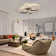 LED Ceiling Light Modern Dimmable in Butterfly-shaped Design 66 cm