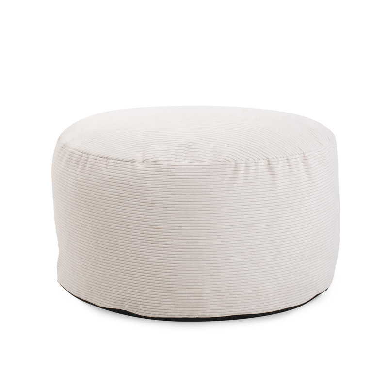 Geffrard Short Pouf Pana Natural, Natural Polyester