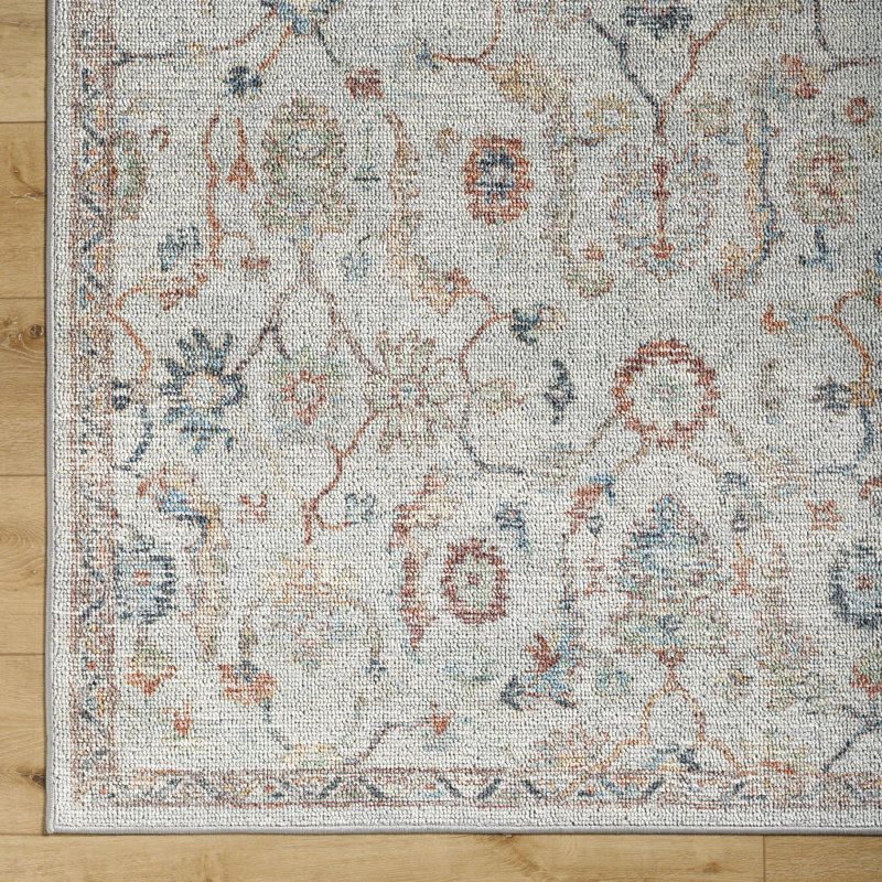 Lilith Washable Floral Rug, Runner 2'7" x 7'3"
