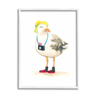 Touriste mouette et caméra par June Erica Vess
