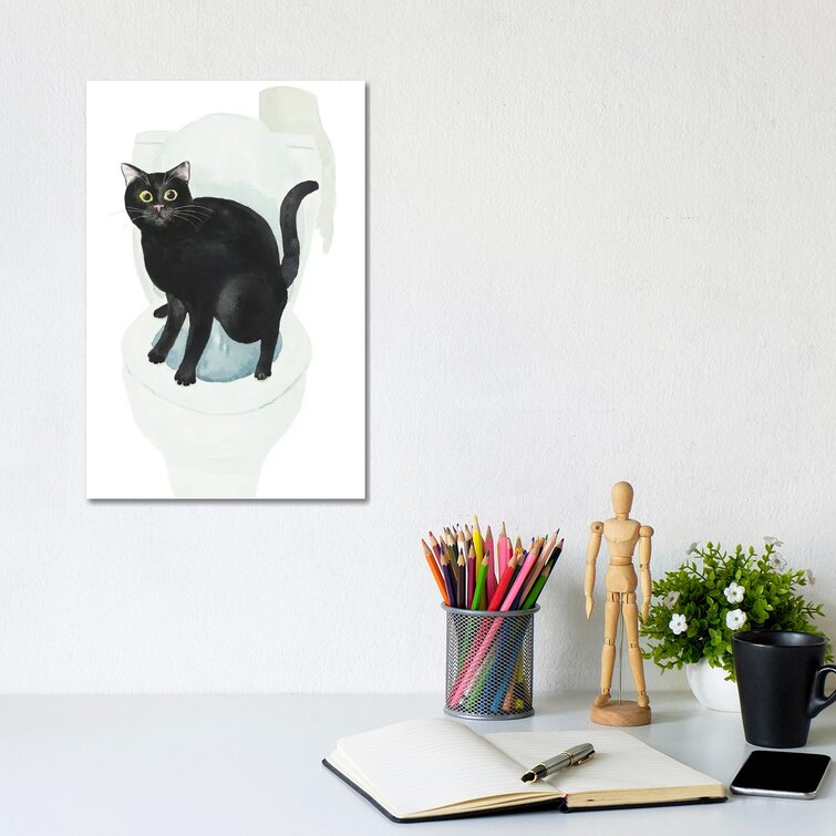 Bless international Black Cat On The Toilet - Wayfair Canada