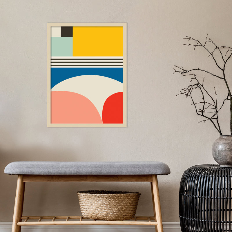 Mid Century Modern Pattern 2 par Rachel Lee, Brun, H 25 po x l 19 po