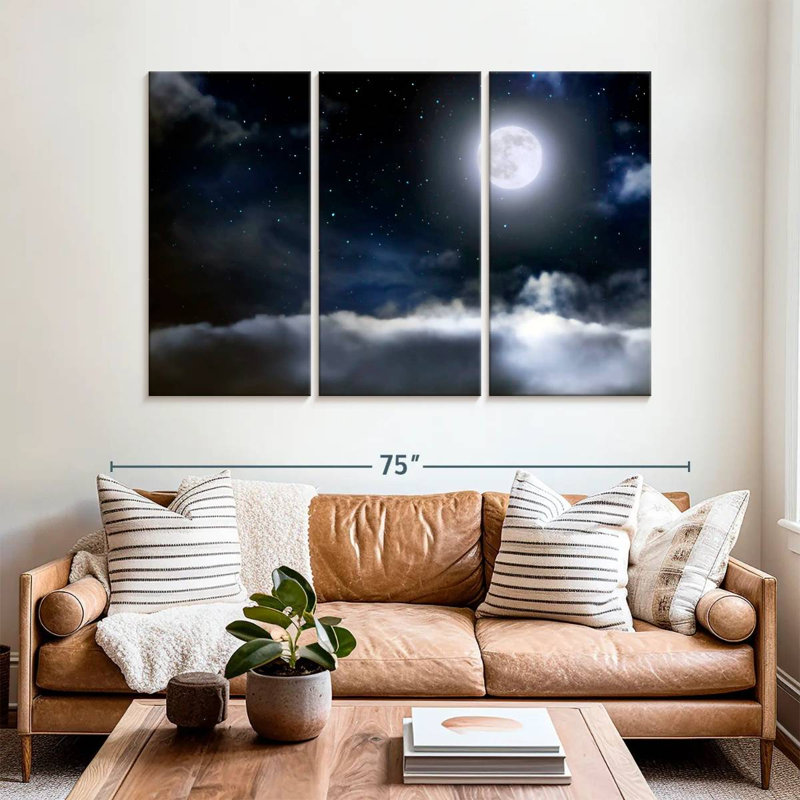 Oberle Glowing Moon, 42" H x 65" W