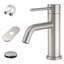 Robinet de lavabo pour salle de bain à un trou, poignée simple avec drain Vega-126450687