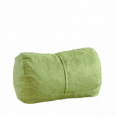 4 Foot Cylindrical Suede Bean Bag, Kiwi