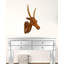 Décoration murale wapiti brun en bois massif