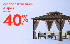 outdoor structure & spa clearance