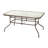 Amlie 31.5" x 55" Rectangular Tempered Glass Metal Patio Table with Umbrella Hole by Flash Furniture-1339089137