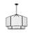 6-Light Classic Tiered Fabric Drum Chandelier