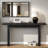 Simple Console Table With Clever Tabletop Design And Elegant And Lively Shape-2047549655