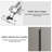 Gray Aluminum Shoe Storage