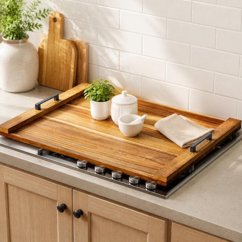 Couvercle de poêle à bois en nouilles avec poignées, couvercle de cuisinière pour brûleurs à gaz et cuisinières électriques, plateau d'accessoires de four décoratif pour comptoir