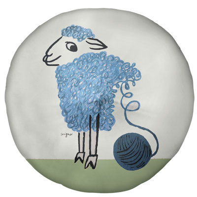 Coussin de plancher rond raymond