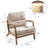 25.59'' Wide Upholstered Fabric Accent Armchair With Solid Wood Leg (Set of 6)-803738427