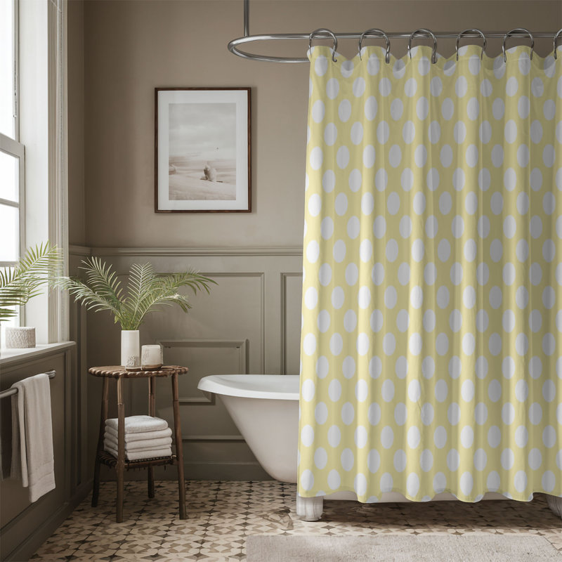 Rideau de douche Premium 1, Jaune, H 74 po x l 71 po