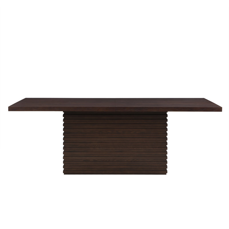 Coad 84-Inch Espresso Rectangular Dining Table for Rich Dining Room Decor, Espresso