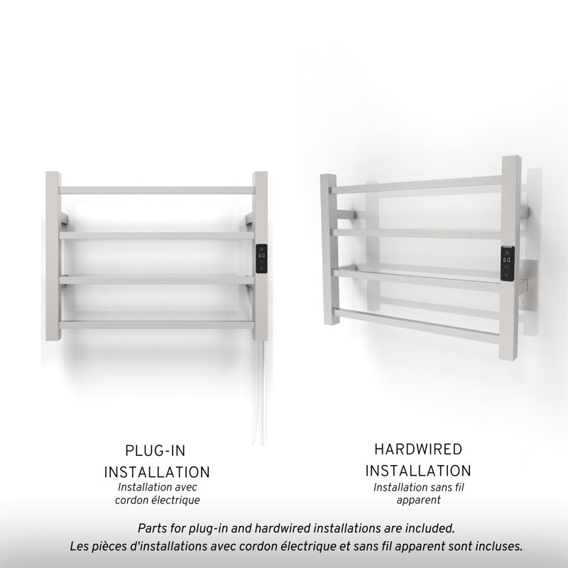 Kony wall-mounted towel warmer, Brossé