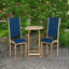 Riviera Teak Outdoor Sling Stacking Dining Chair-1136426468