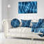 Grilles de protection bleues - Coussin imprimé abstrait-29604324-29604328