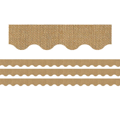 Bordure festonnée roulée