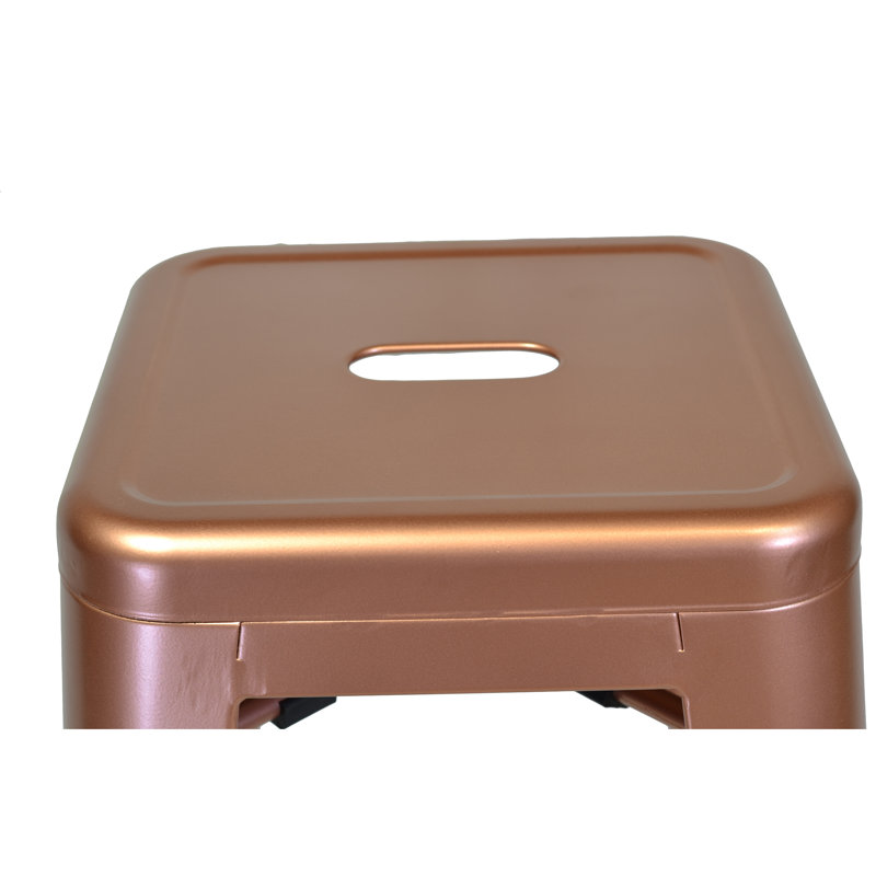 Counter Stool with Metal Frame, 30" H x 17.5" W x 17.5" D
