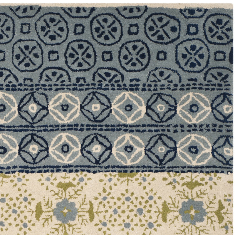 Tapis en laine touffeté à la main Pooler, Rectangle 4 pi x 6 pi
