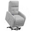 Fauteuil inclinable gris capitonné-724317926