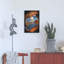 Union rustique «Hot Rod Steer Skull Illustration» par Flyland Designs, art mural en métal-695005501