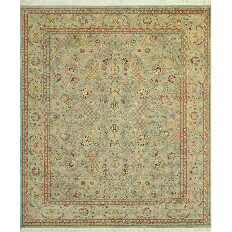 Pak-Persian Claegbor Lt. Green Rug