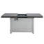 Table de foyer extensible rectangulaire en alliage d'aluminium, 50 000 BTU