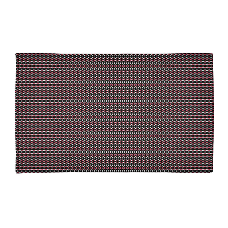 Tapis de losanges à flèches noires classic, Rectangle 2 pi x 3 pi