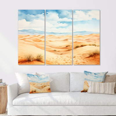 Paysage désertique de dunes de sable en Afrique VI - Désert, art mural