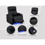 Fauteuil de cinéma maison Mizpah Dual Power en cuir véritable, inclinable électriquement, avec éclairage d'ambiance DEL 7 couleurs et confort zéro gravité