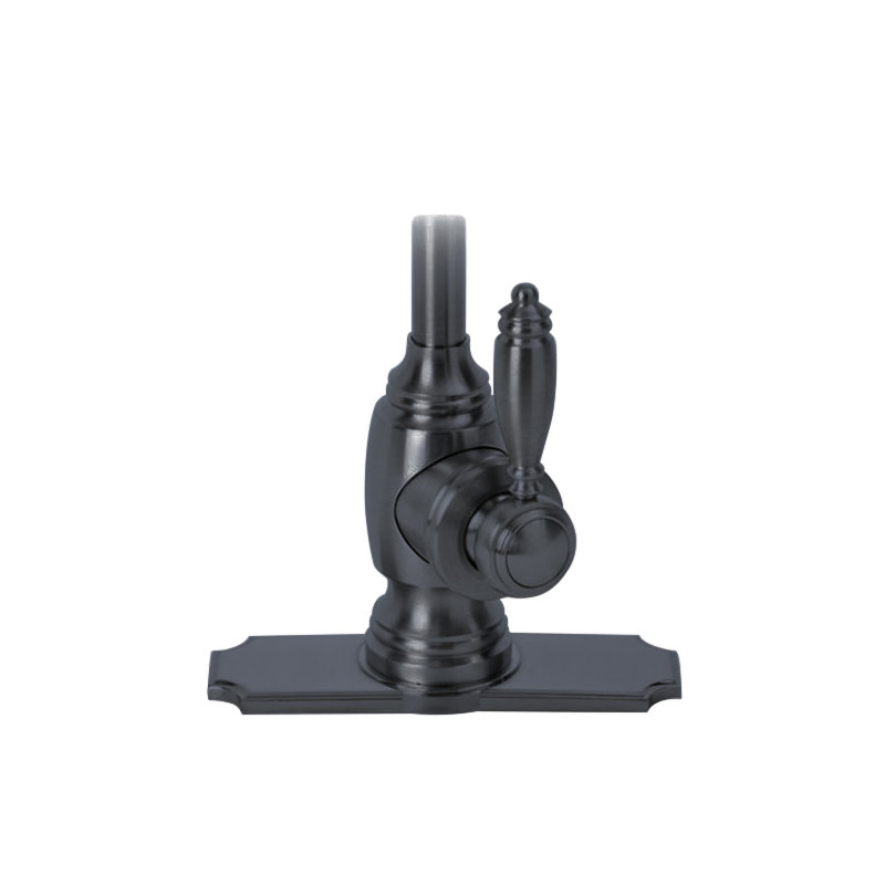 Traditional 6" Escutcheon Plate, Matte Black