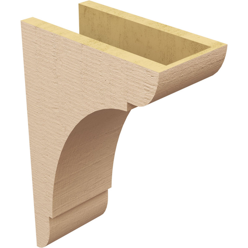Bois de cèdre brut olympique TimberThane Corbel, brun clair apprêté, H 18 po x l 6 po x P 12 po