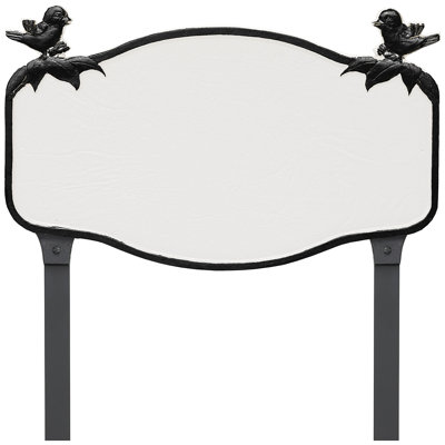 Chickadee Address Sign Plaque with Lawn Stakes