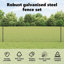 Vidaxl Fence With Posts Steel-116797978-116797981