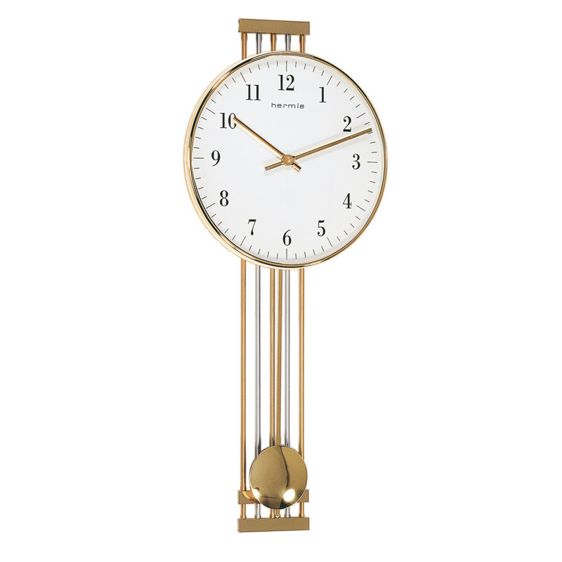 Highbury Metal Wall Clock, Brass