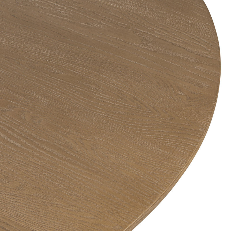 Eastman Dining Table -Light Weathered Oak, 30" H x 60" W x 60" D, Light Weathered Oak