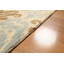 Tapis beige/bleu en laine Sauceda