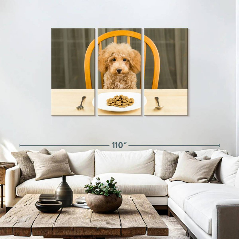 Brampt Dog Dinner Time, 48" H x 74" W