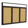 Ghent Enclosed Cabinet Cork Bulletin Board