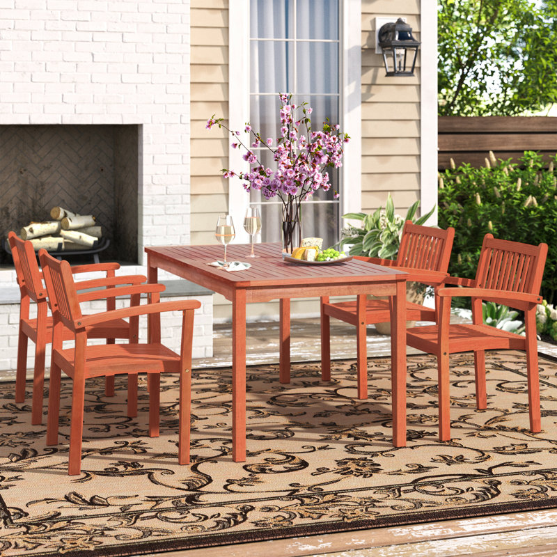 Anetria 5-Piece 4-Person Rectangular Dining Set